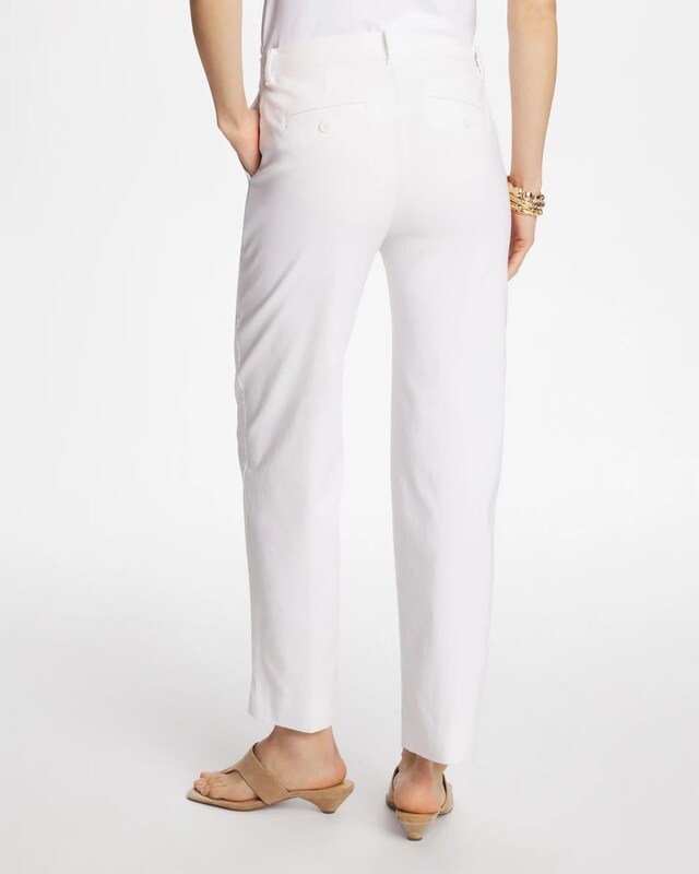 Emme Fly Front Straight Cropped Pants - image 3